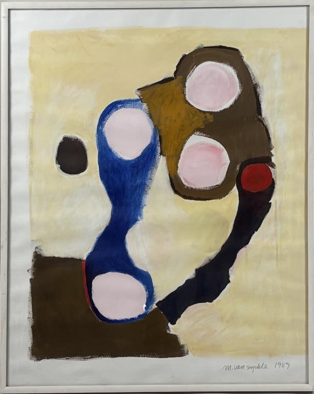 Van Syckle, Untitled A/P Mixed Media Artwork 1989 (1 of 6)