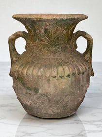 Large Etruscan Figural Earthenware Jardiniere