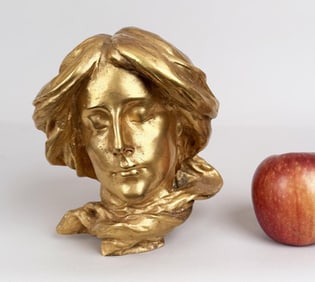 D'ore Bronze Art Nouveau Woman Bust