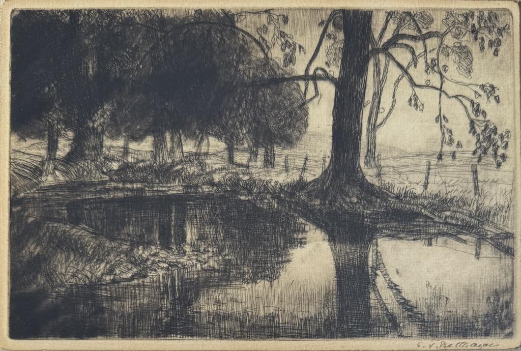 Balthazar, Signed Landscape Etching (1 of 5)