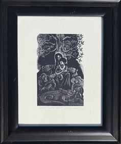 Eichenberg, Signed "Peace Endangered" Engraving