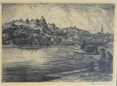Baranski, Etching, European Riverview