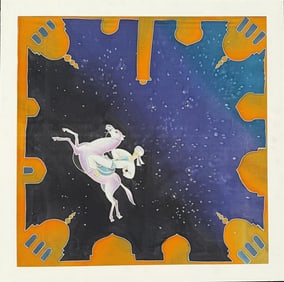 Arabian Nights Silk Shawl, As Art Piece