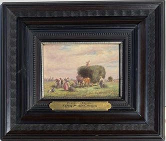 L. Muller-Cornelius, O/C Peasants Haying