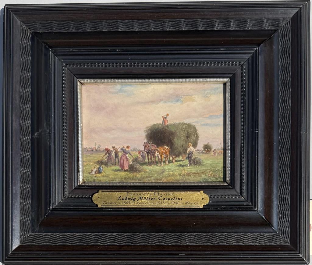L. Muller-Cornelius, O/C Peasants Haying (1 of 5)