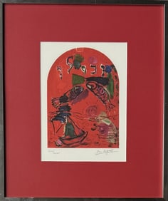 Chagall, Signed Lithograph, Windows for Jerusalem