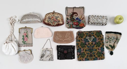 Group Twelve Vintage Beaded Evening Bags