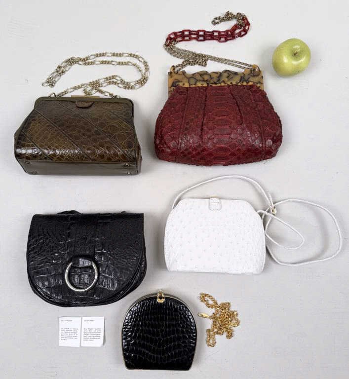 Group Five Exotic Leather Handbags (1 of 17)