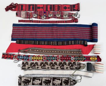Group Hand Woven Belts