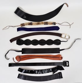 Group Ten Wide Leather Belts
