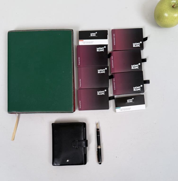 Mont Blanc Agenda With Pen & Hermes Cover (1 of 10)