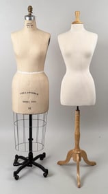 Two Female Dress Form Mannequins