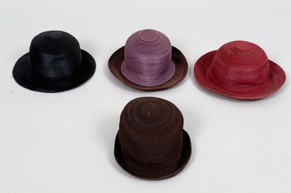 Group Four Patricia Underwood Leather Hats