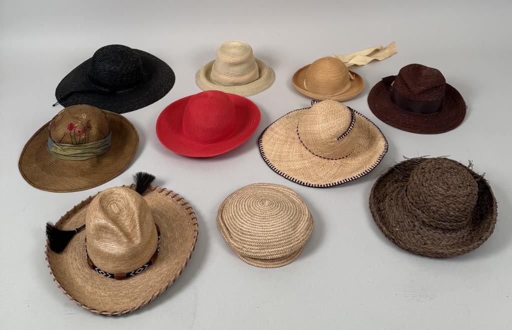 Group Ten Women's Straw Hats (1 of 8)