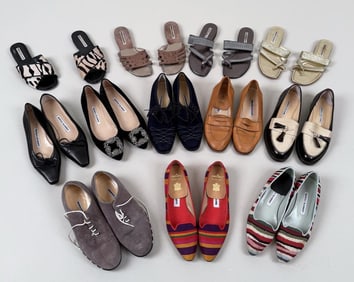 Twelve Pairs Monolo Blahnik Shoes & Sandals
