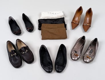 Five Pairs Gucci Women's Shoes