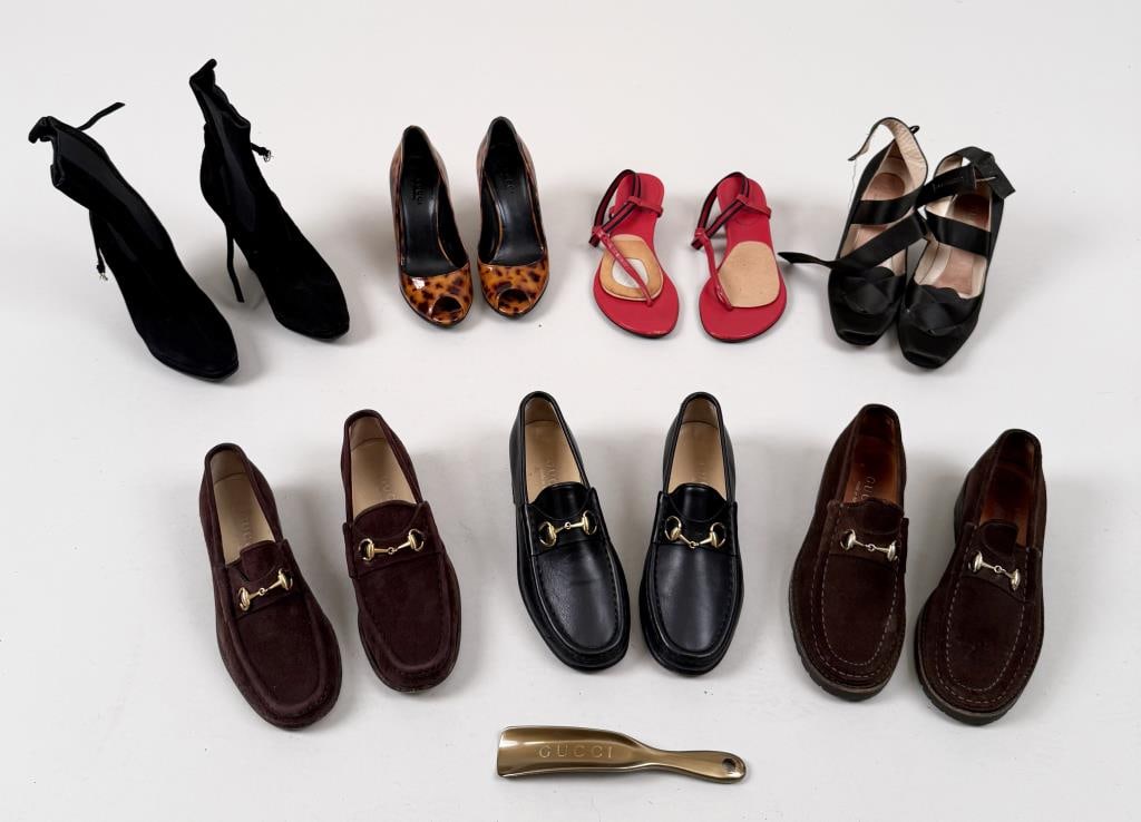 Six Pairs Gucci Women's Shoes (1 of 7)