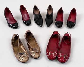Five Pairs Gucci Women's Shoes