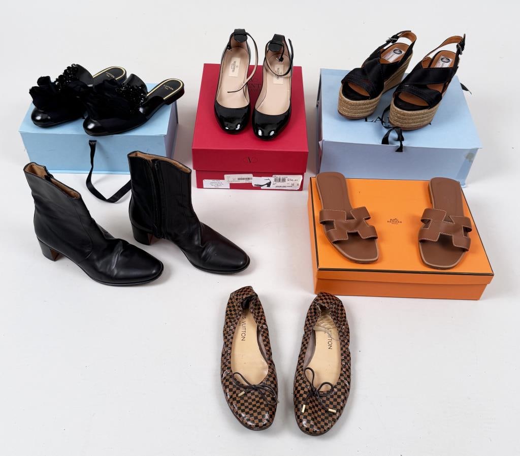 Hermes, Lanvin, Valentino & Vuitton Women's Shoes (1 of 8)