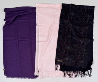 Group Three Loro Piana Cashmere Scarves