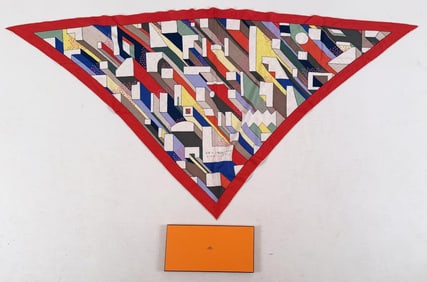 Rare Hermes Summer's Day Silk/Cashmere Neckerchief