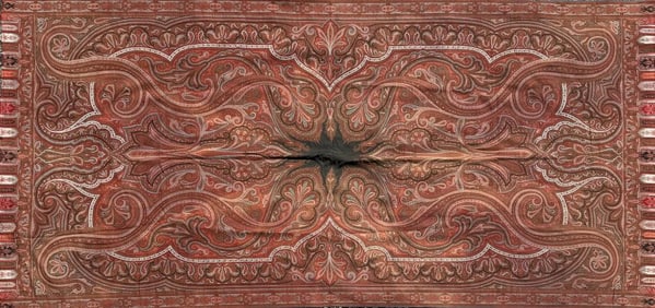 Large Antique Paisley Shawl