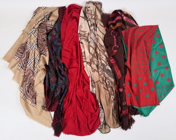 Group Six Designer Wool Blend Shawls