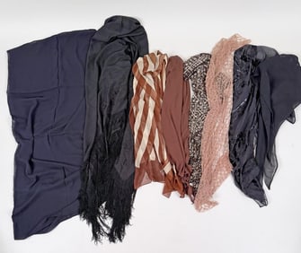 Group Mostly Silk Opera Scarves & Shawls