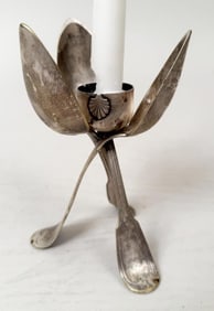 Christofle Three Spoon Candlestick