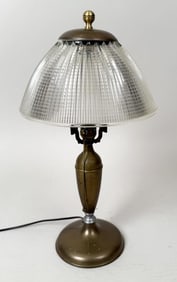 Art Nouveau Style Brass Studio Lamp