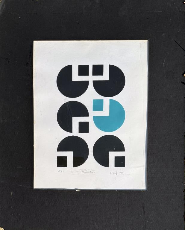 Fritz, MCM Geometric Screenprint "Quarks" (1 of 5)