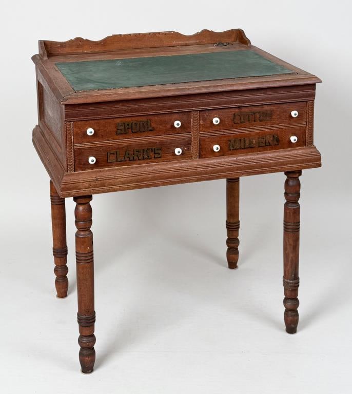 Clark General Store Spool Cabinet Desk (1 of 10)