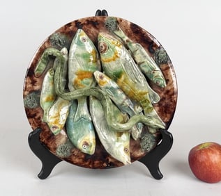 Jose A. Cunha, Palissy Style Eel & Fish Plate