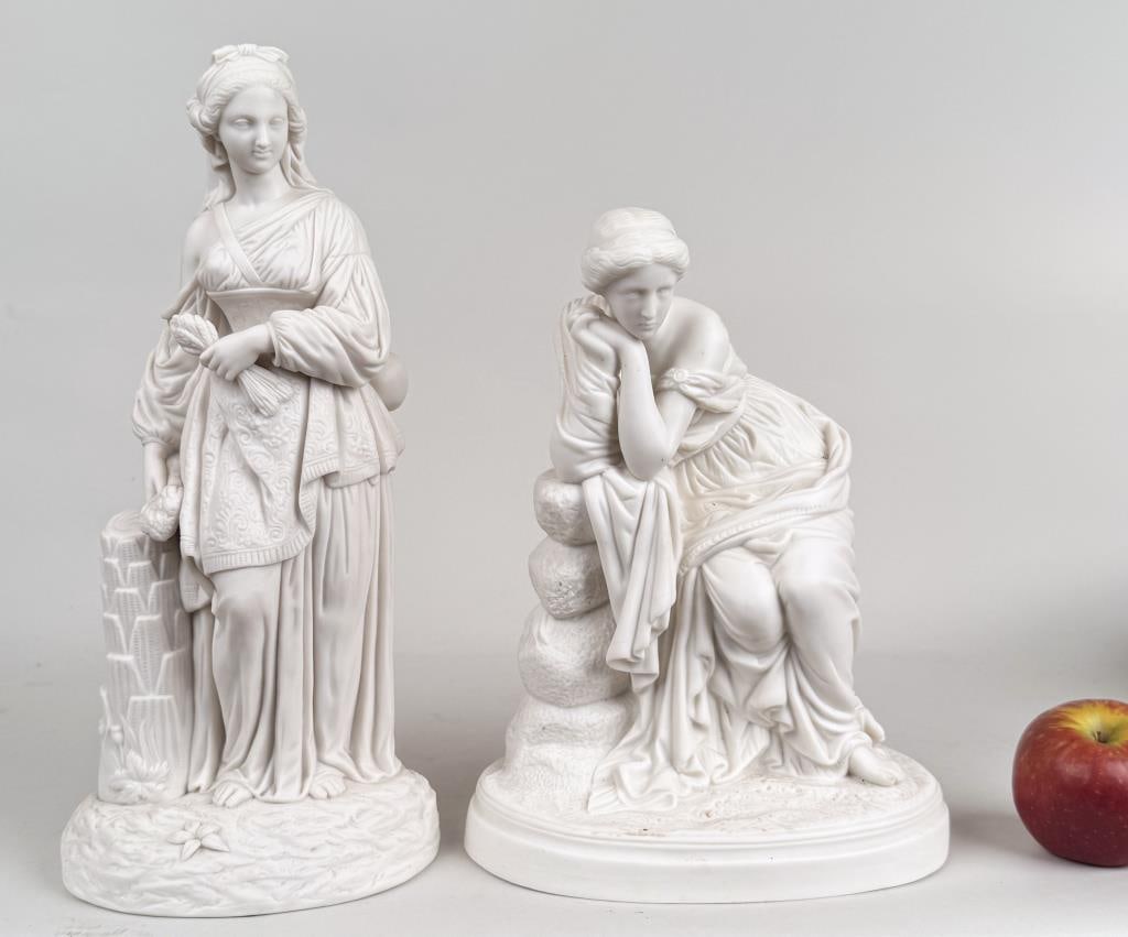 Two Parian Classical Figure Statues (1 of 6)