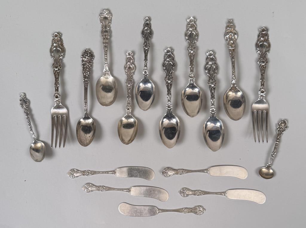 Group Sterling Art Nouveau Flatware (1 of 4)