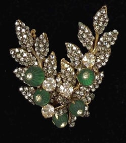 Miriam Haskell Paste Brooch
