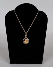 Gold Placer Nugget Pendant