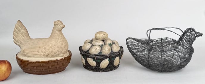 Wilhelm Schiller & Son Tromp L'oeil Egg Basket