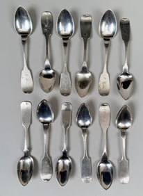 Group Sterling & Coin Spoons