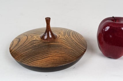 MCM Signed Turned Elm Weed Vase