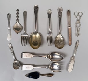 Group Silver Serving Flatware & Accessories