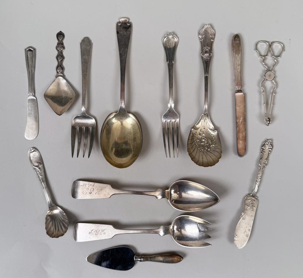 Group Silver Serving Flatware & Accessories (1 of 2)