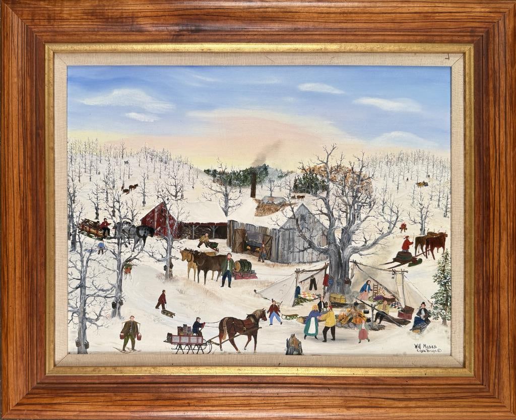 Will Moses, O/B "Barnyard Maple Sugar Camp" (1 of 5)