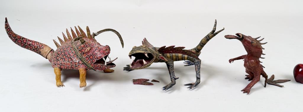 Three Vintage Oaxacan Alebrijes Figures (1 of 13)
