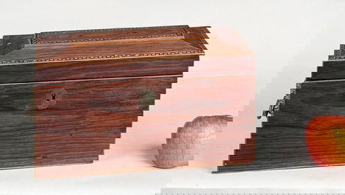 Inlaid Sheraton Tea Caddy, 19th Century