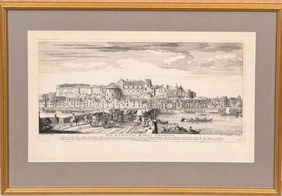 After Rigaud, Engraving Chateau D'Amboise