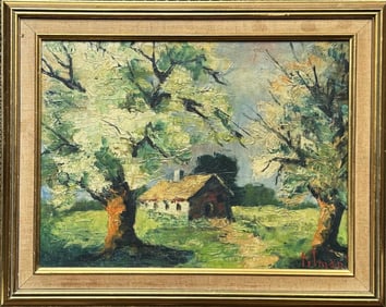 O/C Autumn Cottage Scene