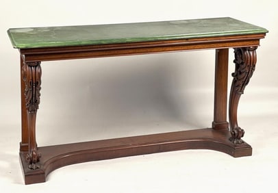 Regency Carved Rosewood M/T Long Console Table