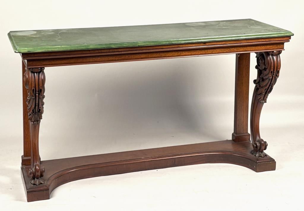 Regency Carved Rosewood M/T Long Console Table (1 of 9)