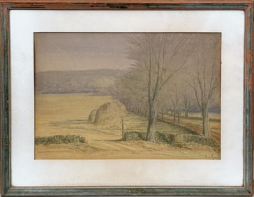 E. Lyman, W/C Middlefield CT Rural Scene